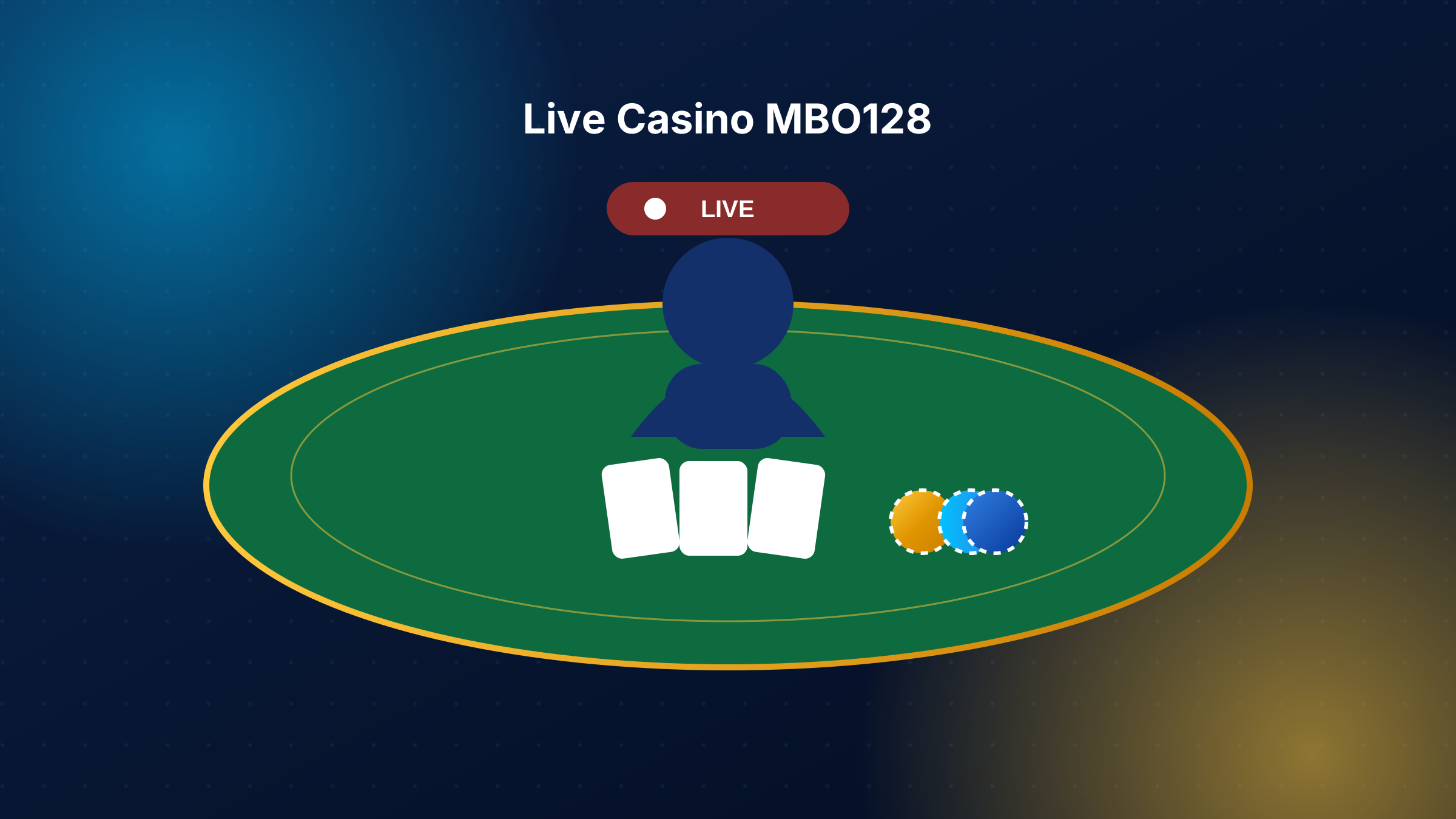 Suasana live casino MBO128 dengan dealer profesional
